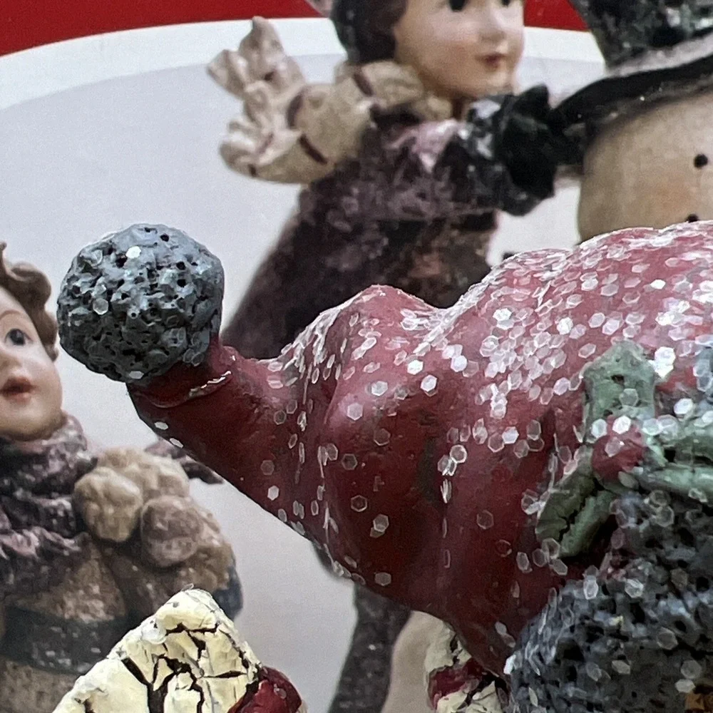 Kirkland Signature 4pc Kids and Snowman Scene #862008 Decorative Christmas Decor